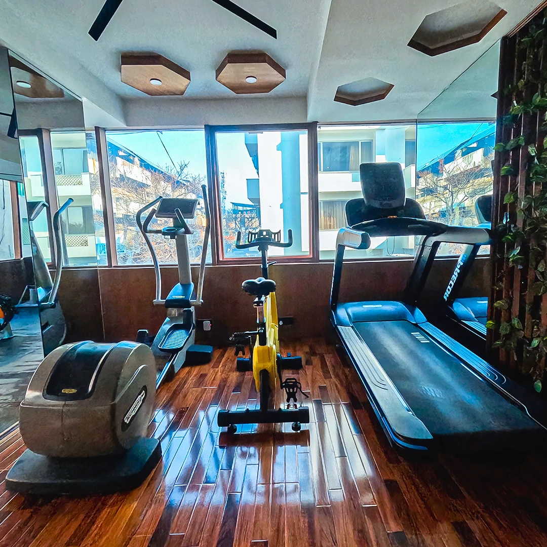 High-performance treadmills and upright cycles positioned with a view. This area is designed for endurance and cardiovascular health using top-tier equipment that tracks your every metric
